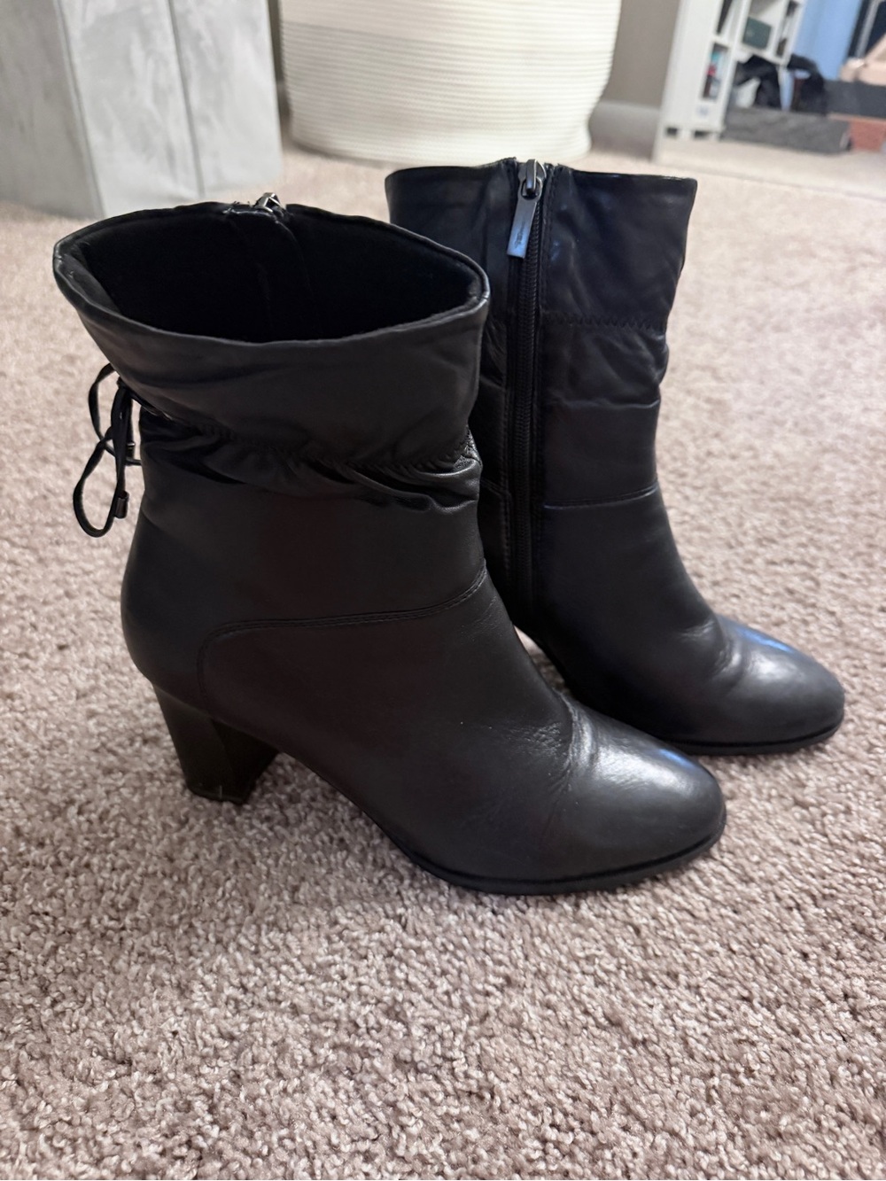 Tamaris Black Ankle Boots – Size 41 (US Women’s 10)